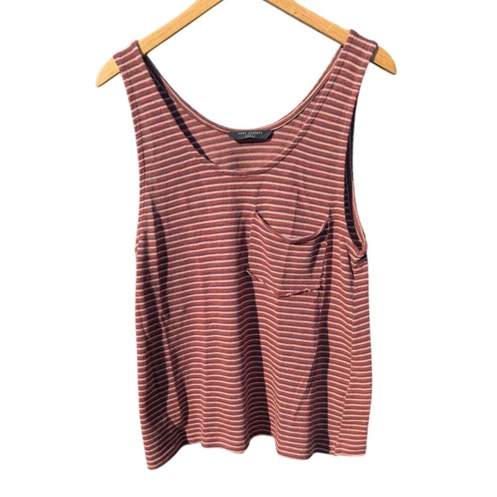 Knot Sisters Anthropologie Tank Top Striped Twilight 90s Granola Women S Knit